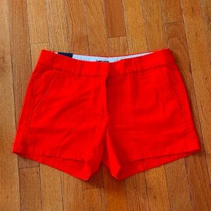 NWT Women's J by J. Crew 3.5 red shorts